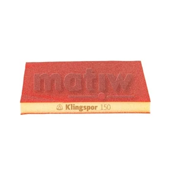 GĄBKA ŚCIERNA SZLIFIERSKA KLINGSPOR SW501TR 96x123x12,5 mm P150 100szt