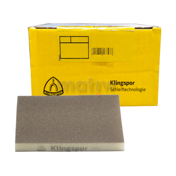 GĄBKA ŚCIERNA SZLIFIERSKA KLINGSPOR SW501 98x123x10 mm P150 100szt