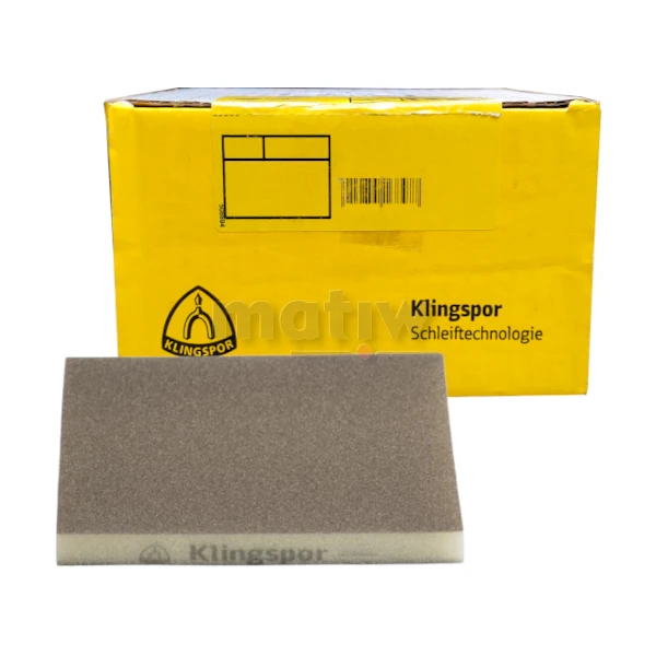 GĄBKA ŚCIERNA SZLIFIERSKA KLINGSPOR SW501 98x123x10 mm P100 100szt