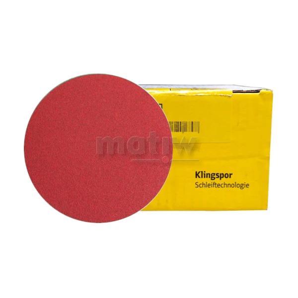 KRĄŻEK PAPIER ŚCIERNY 150mm KLINGSPOR PS61FK P180 50szt