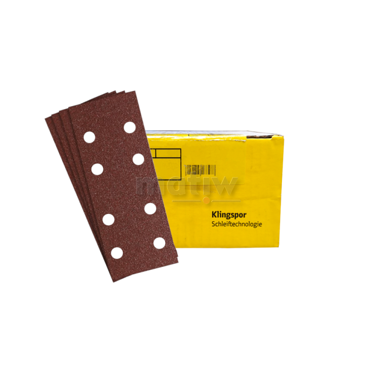 ARKUSZ CZEPNY PAPIER ŚCIERNY KLINGSPOR 80x133mm PS22K GL18 P60 100szt