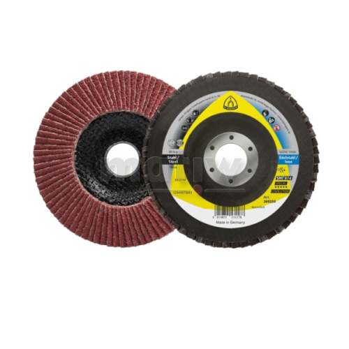 ŚCIERNICA TALERZOWA LAMELKA WYPUKŁA KLINGSPOR SMT974 125x22,23 mm P80 10szt