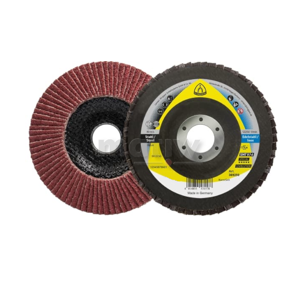 ŚCIERNICA TALERZOWA LAMELKA WYPUKŁA KLINGSPOR SMT974 125x22,23 mm P80 10szt