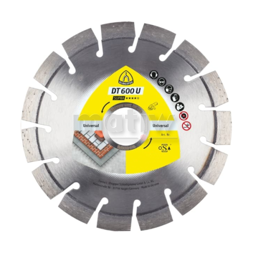 TARCZA DIAMENTOWA DO CIĘCIA KLINGSPOR DT600U 100x2,4x16,0 mm