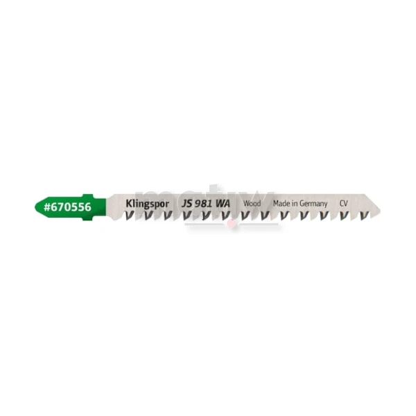 BRZESZCZOT DO WYRZYNARKI ZE STALI CHROMOWO-WANDOWEJ KLINGSPOR JS981WA DO DREWNA 130x8x1,7 mm 5szt
