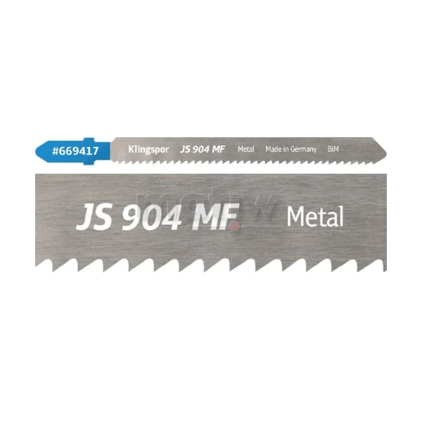 BRZESZCZOT DO WYRZYNARKI Z BIMETALU KLINGSPOR JS904MF DO METALU 100x8x1 mm 5szt