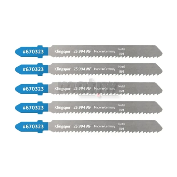 BRZESZCZOT DO WYRZYNARKI Z BIMETALU KLINGSPOR JS994MF DO METALU 90x8x1 mm 5szt