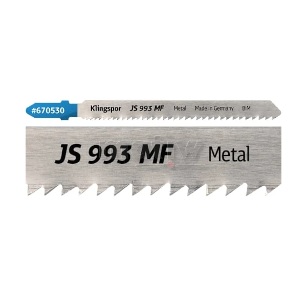 BRZESZCZOT DO WYRZYNARKI Z BIMETALU KLINGSPOR JS993MF DO METALU 100x8x1 mm 5szt