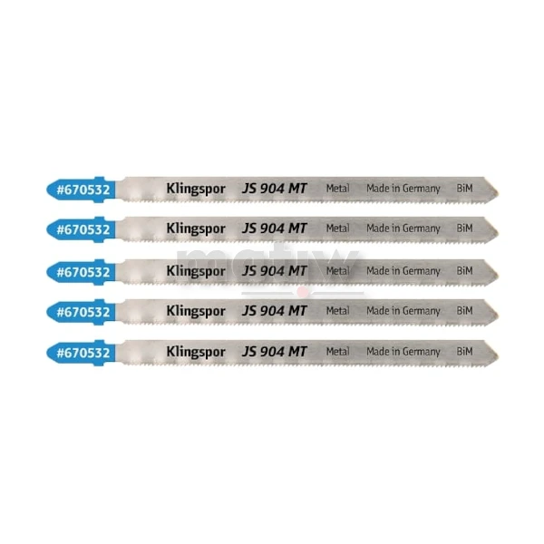 BRZESZCZOT DO WYRZYNARKI Z BIMETALU KLINGSPOR JS904MT DO METALU 130x8x1 mm 5szt