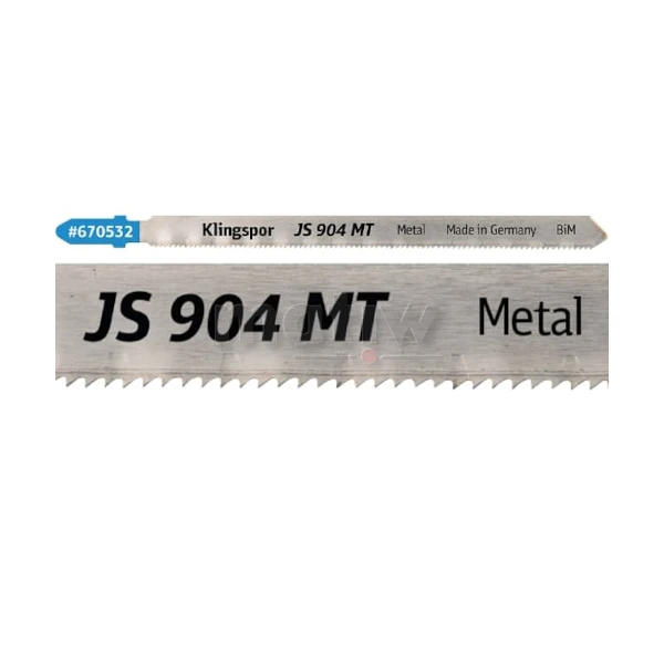 BRZESZCZOT DO WYRZYNARKI Z BIMETALU KLINGSPOR JS904MT DO METALU 130x8x1 mm 5szt