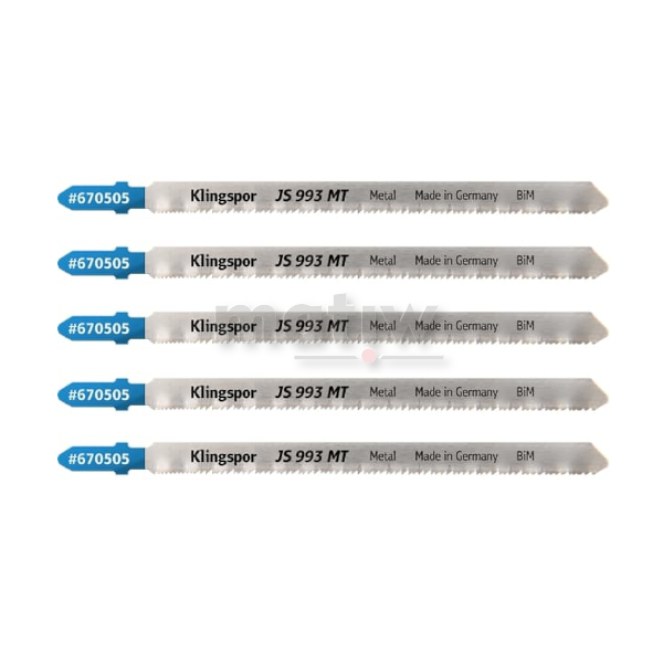 BRZESZCZOT DO WYRZYNARKI Z BIMETALU KLINGSPOR JS993MT DO METALU 132x8x1 mm 5szt