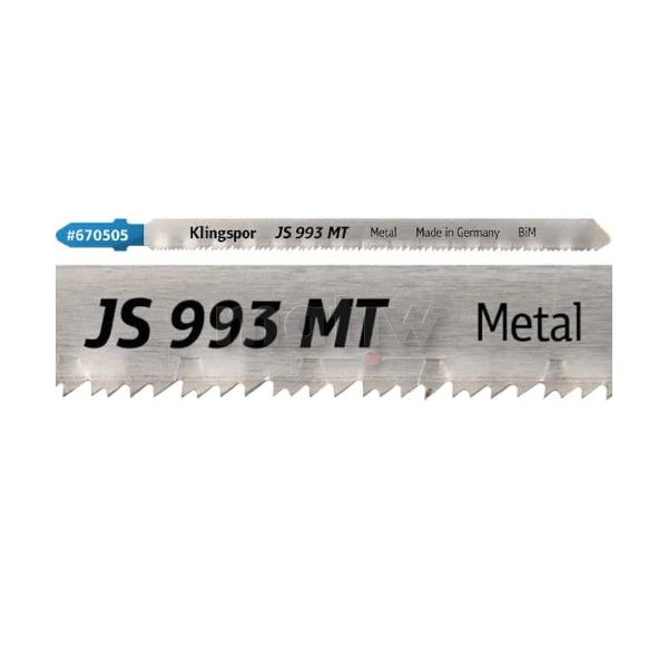 BRZESZCZOT DO WYRZYNARKI Z BIMETALU KLINGSPOR JS993MT DO METALU 132x8x1 mm 5szt