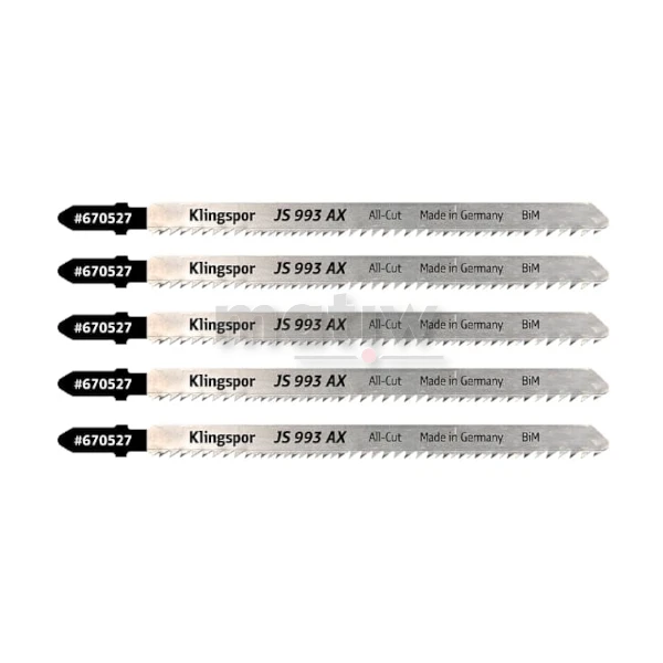 BRZESZCZOT DO WYRZYNARKI Z BIMETALU KLINGSPOR JS993AX UNIWERSALNY 132x8x1,27 mm 5szt