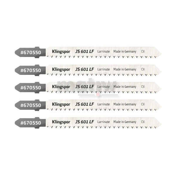 BRZESZCZOT DO WYRZYNARKI ZE STALI CHROMOWO-WANADOWEJ KLINGSPOR JS601LF DO LAMINATU 100x8x1,45 mm 5szt