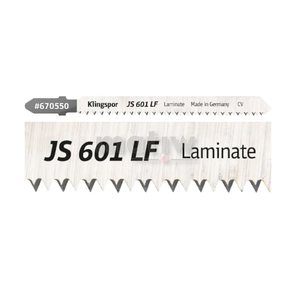 BRZESZCZOT DO WYRZYNARKI ZE STALI CHROMOWO-WANADOWEJ KLINGSPOR JS601LF DO LAMINATU 100x8x1,45 mm 5szt