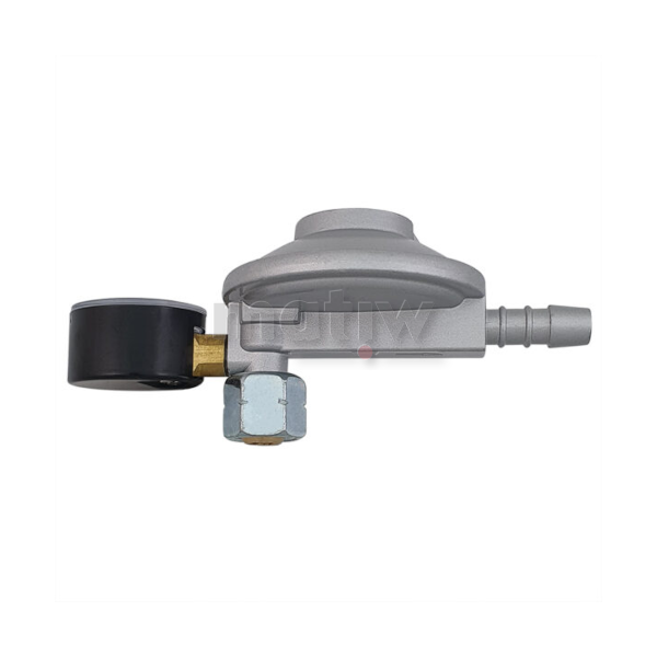 REDUKTOR KĄTOWY PROPAN-BUTAN LPG Z MANOMETREM DO BUTLI TURYSTYCZNYCH G3/8"LH SHERMAN