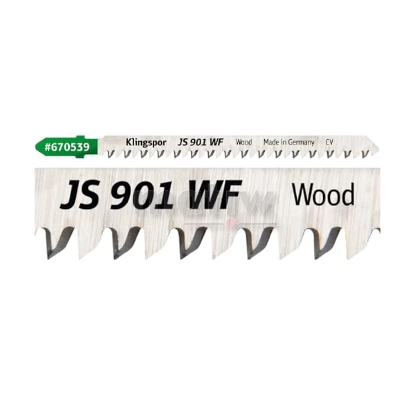 BRZESZCZOT DO WYRZYNARKI Z BIMETALU KLINGSPOR JS901WQ DO DREWNA 100x8x1,27 mm 5szt