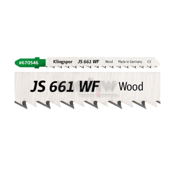 BRZESZCZOT DO WYRZYNARKI ZE STALI CHROMOWO-WANADOWEJ KLINGSPOR JS661WF DO DREWNA 100x8x1,45 mm 5szt