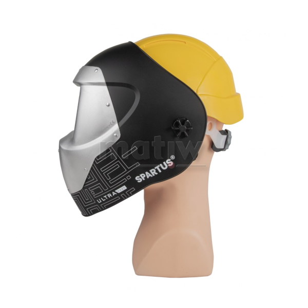 PRZYŁBICA SPAWALNICZA DO SPAWANIA LASEROWEGO SPARTUS ULTRA VX27 Z KASKIEM I ADAPTEREM