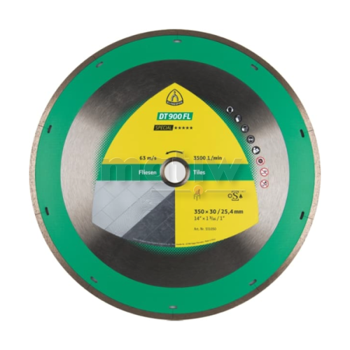 TARCZA DIAMENTOWA DO CIĘCIA KLINGSPOR DT900FL 350x2,2x30,0 mm