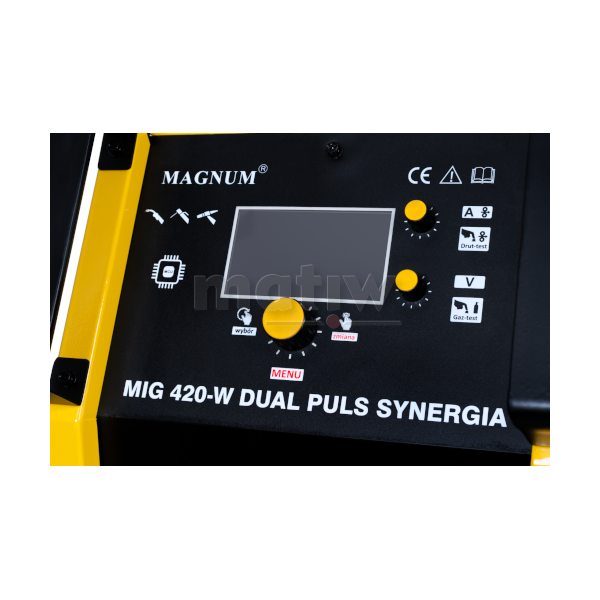 SPAWARKA INWERTEROWA MAGNUM MIG 420-W DUAL PULS SYNERGIA 400V 390A