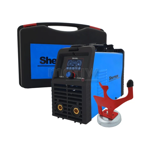 SPAWARKA INWERTOROWA MMA SHERMAN DIGIARC 160 LCD Z WALIZKĄ I UCHWYTEM MMA 230V 160A