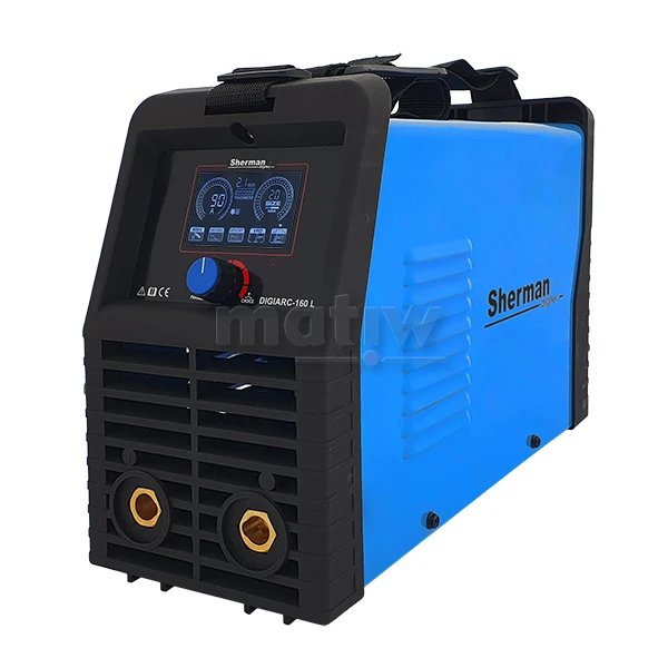 SPAWARKA INWERTOROWA MMA SHERMAN DIGIARC 160 LCD Z WALIZKĄ I UCHWYTEM MMA 230V 160A