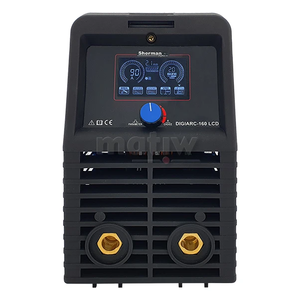 SPAWARKA INWERTOROWA MMA SHERMAN DIGIARC 160 LCD Z WALIZKĄ I UCHWYTEM MMA 230V 160A