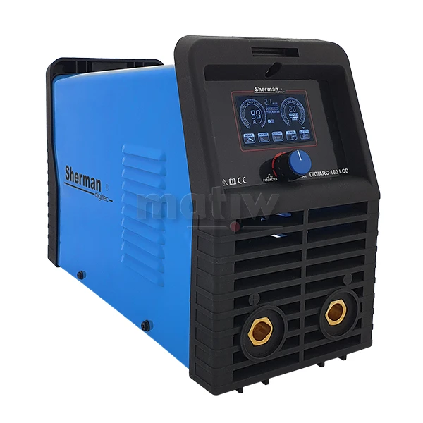 SPAWARKA INWERTOROWA MMA SHERMAN DIGIARC 160 LCD Z WALIZKĄ I UCHWYTEM MMA 230V 160A