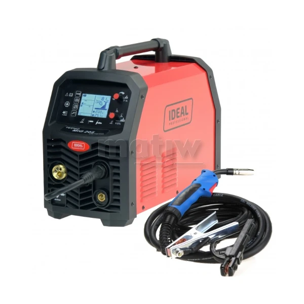 SPAWARKA MIG IDEAL MIG TECNO 205 LCD TIG MMA SYN 4x4