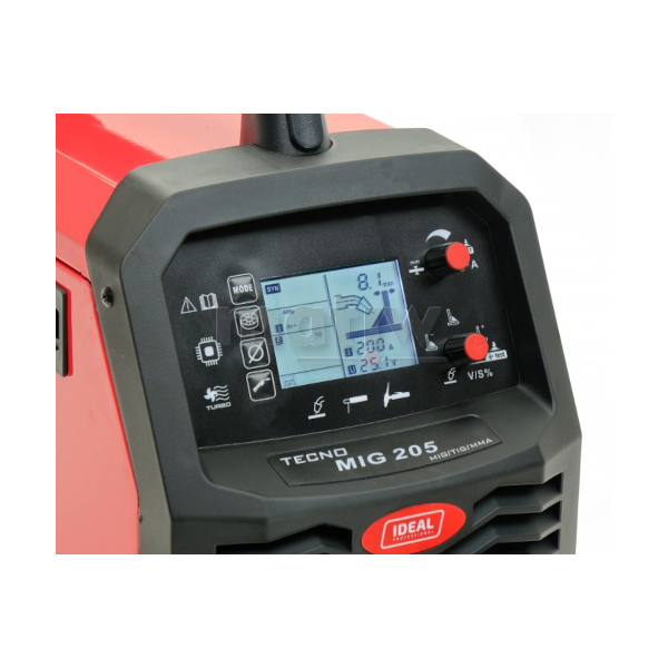 SPAWARKA MIG IDEAL MIG TECNO 205 LCD TIG MMA SYN 4x4