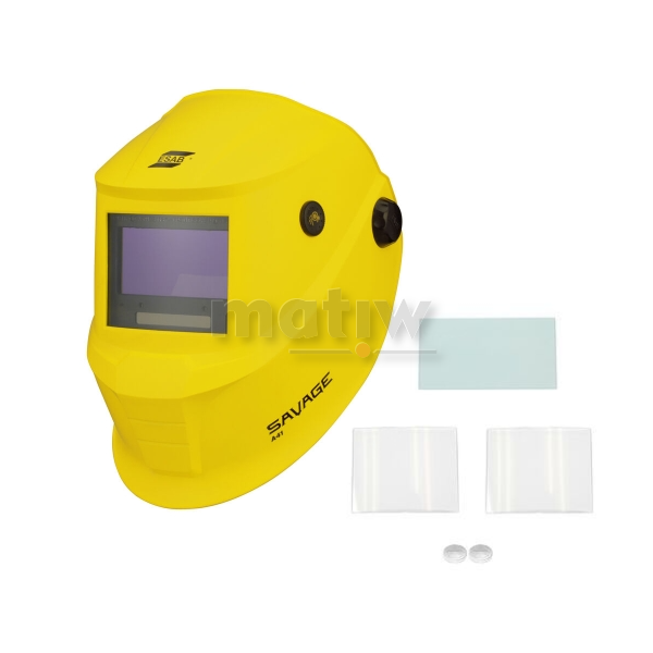 PRZYŁBICA SPAWALNICZA ESAB SAVAGE A41 ŻÓŁTA