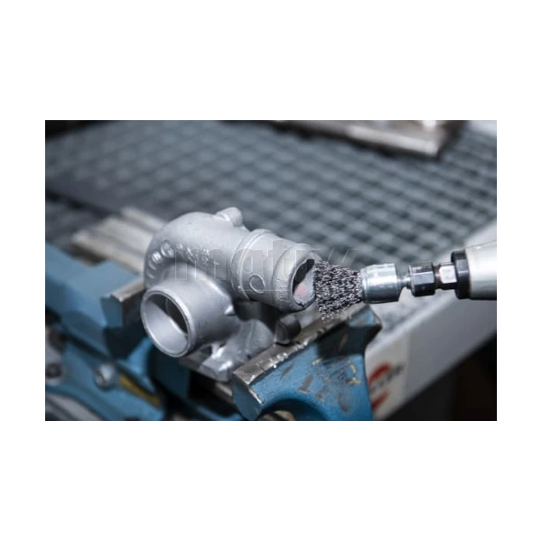 SZCZOTKA PĘDZELKOWA TRZPIENIOWA KLINGSPOR BPS600W DRUT FALISTY INOX 12x6 mm 30szt.