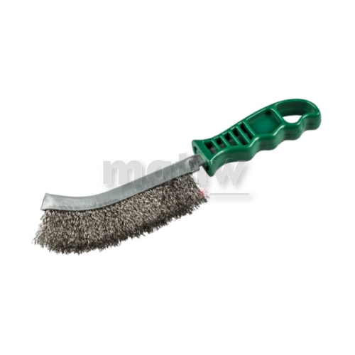 SZCZOTKA RĘCZNA Z PLASTIKOWYM UCHWYTEM KLINGSPOR BHP600 DRUT INOX ZIELONA 24szt.