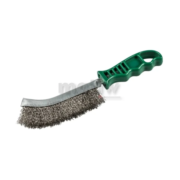 SZCZOTKA RĘCZNA Z PLASTIKOWYM UCHWYTEM KLINGSPOR BHP600 DRUT INOX ZIELONA 24szt.