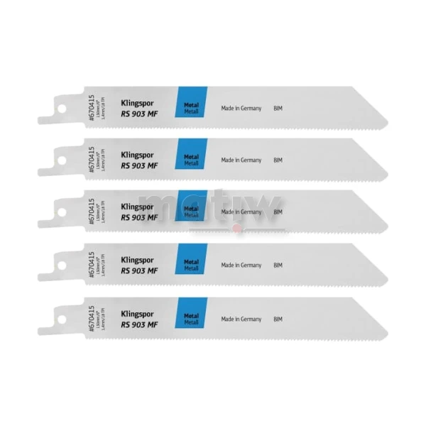 BRZESZCZOT DO PIŁY SZABLASTEJ Z BI-METALU KLINGSPOR RS903MF DO METALU 230x19x0,9 mm 5szt