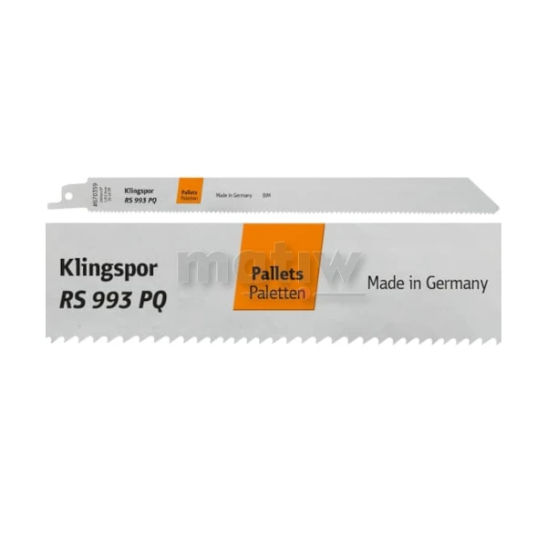 BRZESZCZOT DO PIŁY SZABLASTEJ Z BI-METALU KLINGSPOR RS993PQ DO PALET 230x19x0,9 mm 5szt
