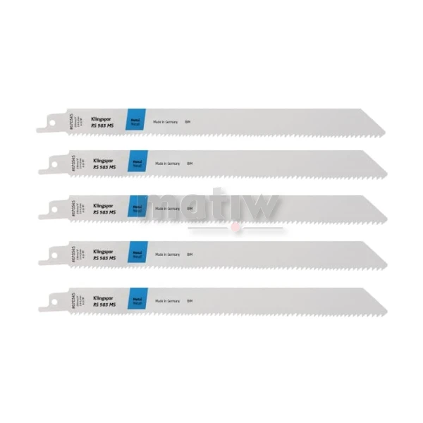 BRZESZCZOT DO PIŁY SZABLASTEJ Z BI-METALU KLINGSPOR RS983MS DO METALU 230x19x1,57 mm 5szt