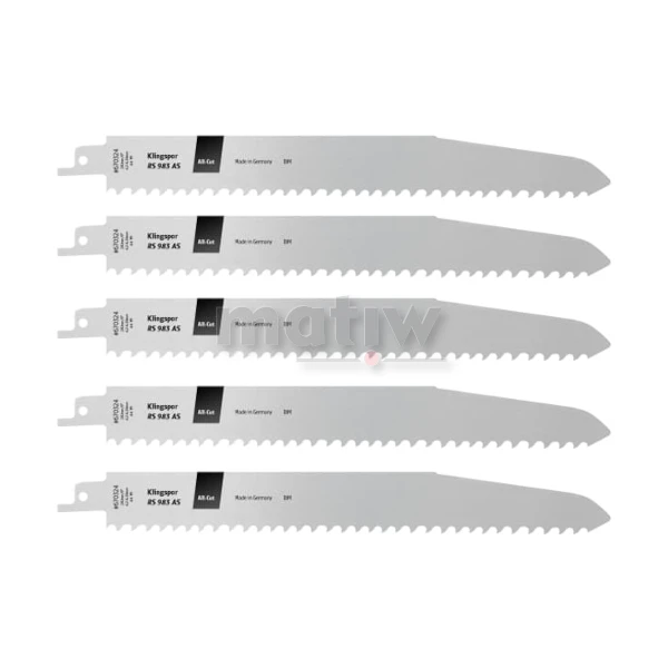 BRZESZCZOT DO PIŁY SZABLASTEJ Z BI-METALU KLINGSPOR RS983AS UNIWERSALNY 230x25,4x1,57 mm 5szt
