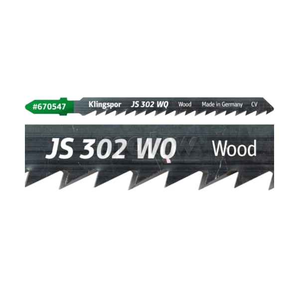 BRZESZCZOT DO WYRZYNARKI ZE STALI CHROMOWO-WANADOWEJ KLINGSPOR JS302WQ DO DREWNA 100x8x1,25 mm 5szt