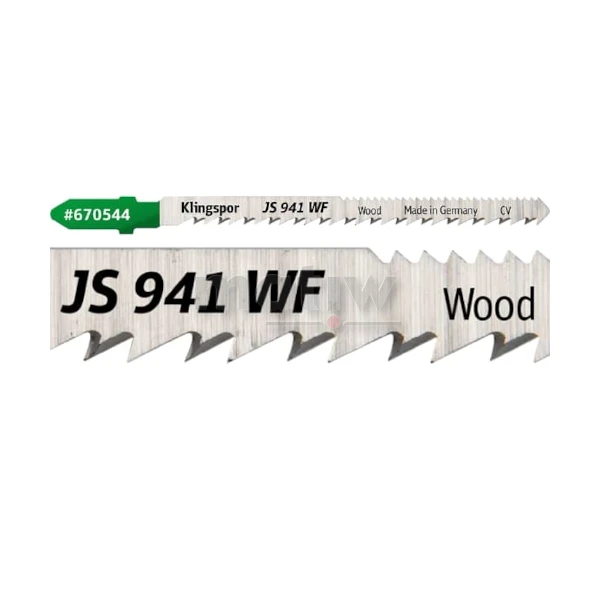 BRZESZCZOT DO WYRZYNARKI ZE STALI CHROMOWO-WANADOWEJ KLINGSPOR JS941WF DO DREWNA 100x5x1,45 mm 5szt