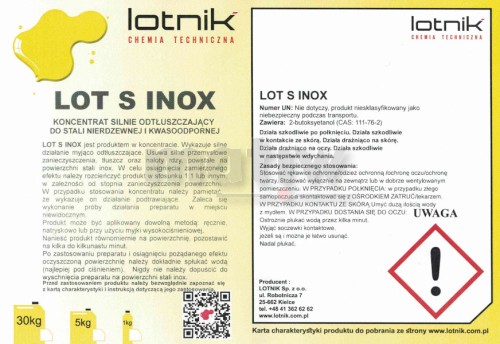 Preparat myjąco odtłuszczający Lot S Inox Lotnik 30 kg.jpg