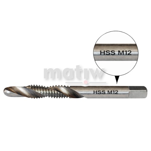 Wiertłogwintownik HSS FESTA – wiertło gwintujące 2w1 M12.jpg