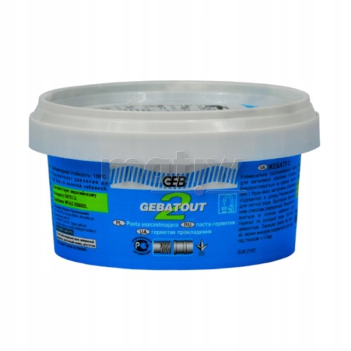 Pasta uszczelniająca GEBATOUT woda C.O. Gaz 500g