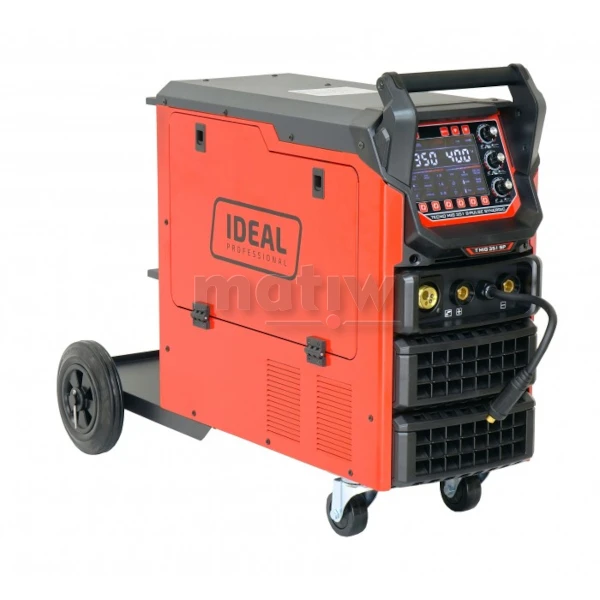 Spawarka Migomat Ideal MIG TECNO MIG 351 S-PULSE SYNERGIC Synergia wózek