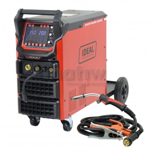 Spawarka Migomat Ideal MIG TECNO MIG 351 S-PULSE SYNERGIC Synergia wózek