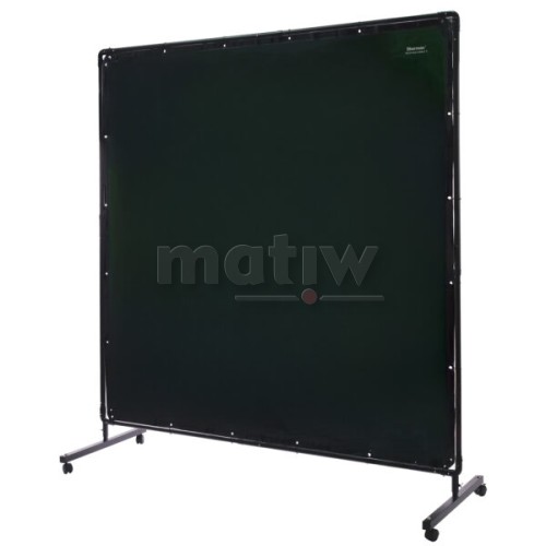 Parawan spawalniczy 180x180 cm ze stelażem zielony.jpg