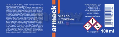 Topnik Armack RST olej do lutowania stali nierdzewnej 100ml.jpg
