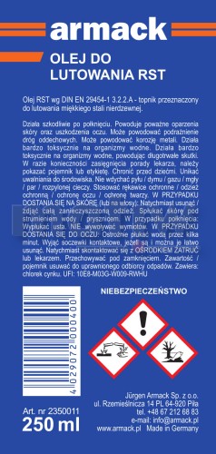 Topnik Armack RST olej do lutowania stali nierdzewnej 250ml.jpg