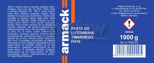 Pasta HS do lutowania twardego FH10 Armack 1000g.jpg